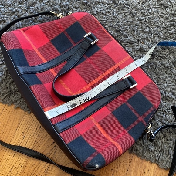 Kate Spade NY Newbury Lane Plaid Small Rachell Satchel - Picture 10 of 16